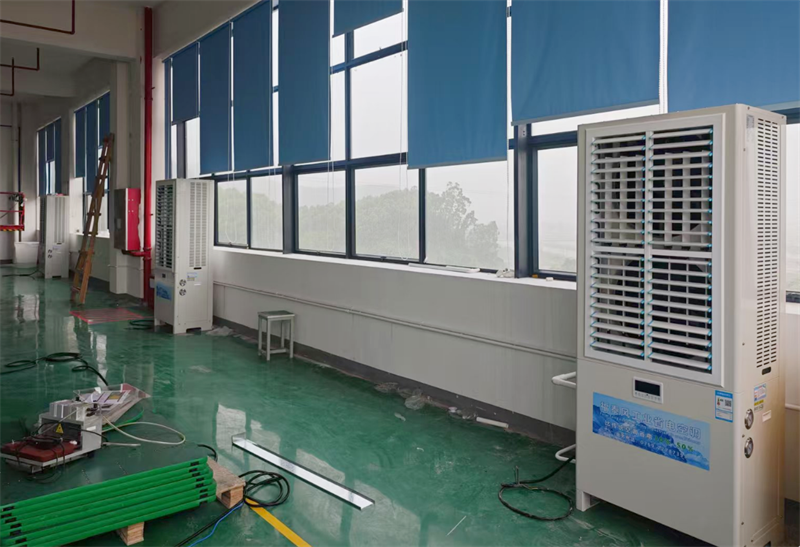 600平针织车间降温案例！